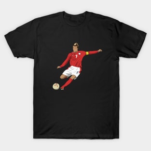 David Beckham Free Kick England T-Shirt